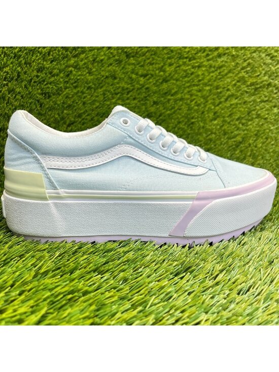 VANS Shoes - Vans Old Skool Stacked Womens Size 8.5 Mens 7 Blue Athletic Skate Shoes Sneakers